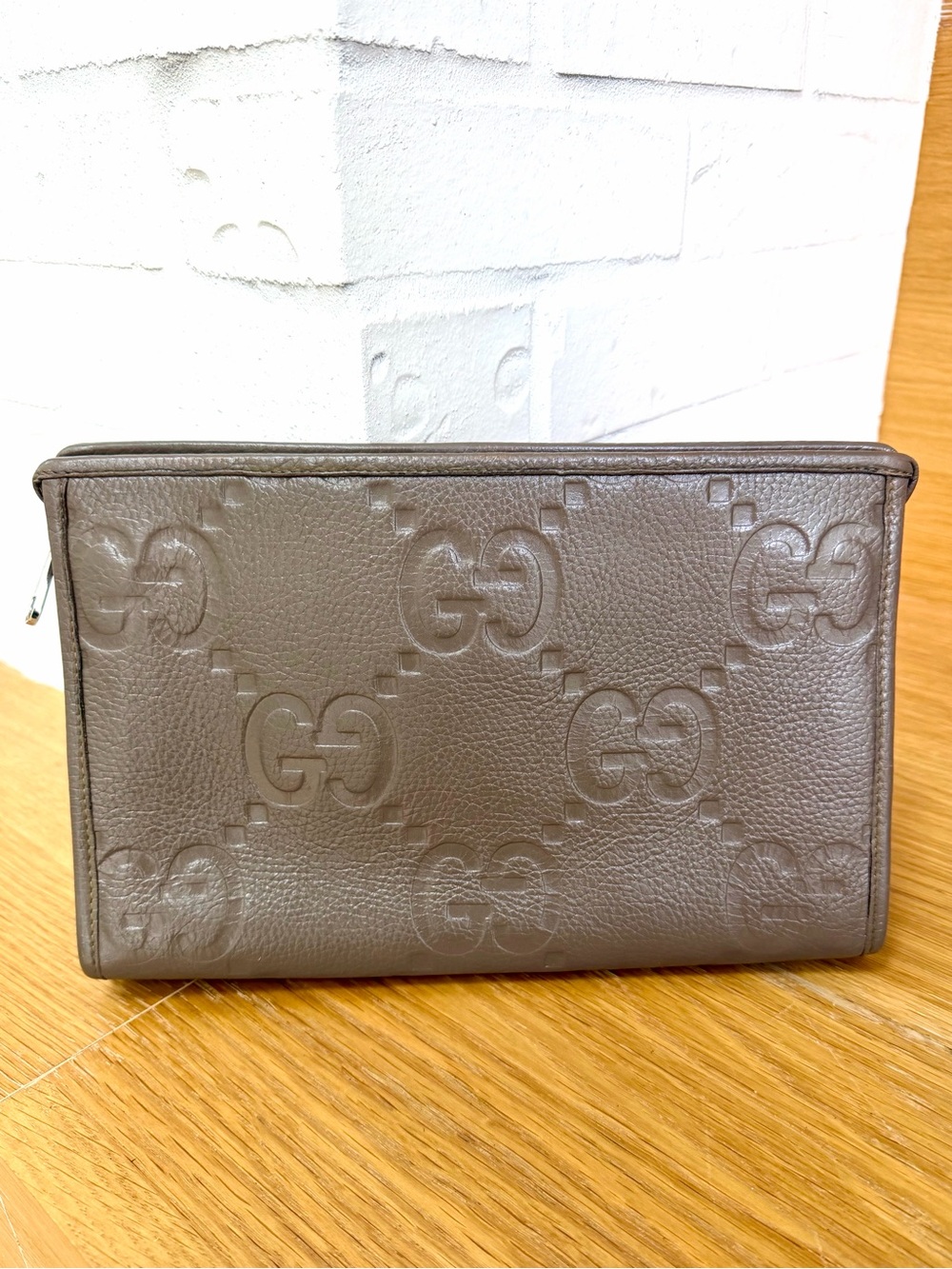 Gucci Authentic Vintage Jumbo GG Clutch Bag